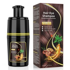 Dark Brown Hair Dye Shampoo 3 in 1, 11.83 Fl Oz Pack of 1 ,