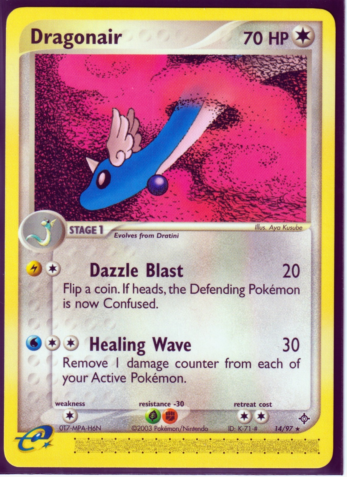 VINTAGE 2003 POKEMON DRAGONAIR 14/97 EX DRAGON REGULAR NM (D1)