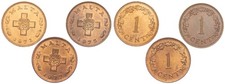 Malta - 1 Cent 1972, 1975, 1977