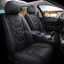 For Chevy Silverado Gmc 1500 2500hd 3500hd Car Leather Front Rear Seat Cover