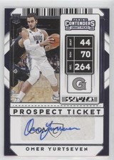 2020 Contenders Draft Picks Sticker Prospect Ticket Omer Yurtseven #100 Auto 7i2