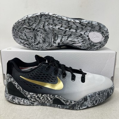 Nike Kobe 9 Low EM GS Mambacita Black White Metallic Gold No Lid