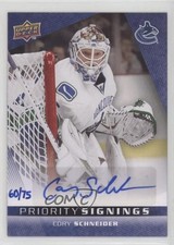 2009 Canadian Fall Expo Priority Signings 60/75 Cory Schneider #PS-CS Auto 1pc9