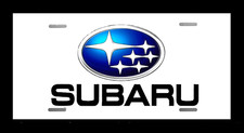 Aluminum White Plate Tag 6x 12 Made In Usa For Subaru