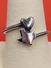 James Avery A Heart As Big As Texas Ring Size 9 Sterling Silver 925 FAST SHIP!!