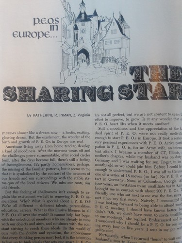 1972 THE PEO RECORD PHILANTHROPIC EDUCATIONAL ORGANIZATION JUNE MAGAZINE 00068 - Imagen 3 de 12