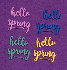 HELLO SPRING die cuts
