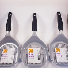 3 Pack Up And Up Pet Kitty Litter Scooper Poop Cleaning Plastic Tool
