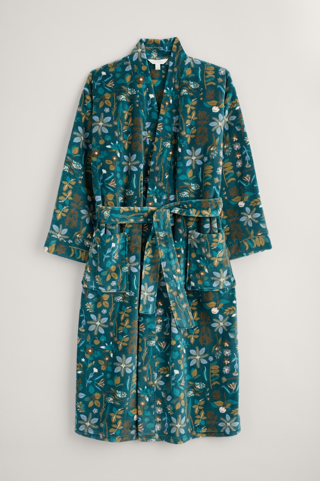 Seasalt Women's Gown teal Hushing Gown Regular Botanical Sampler