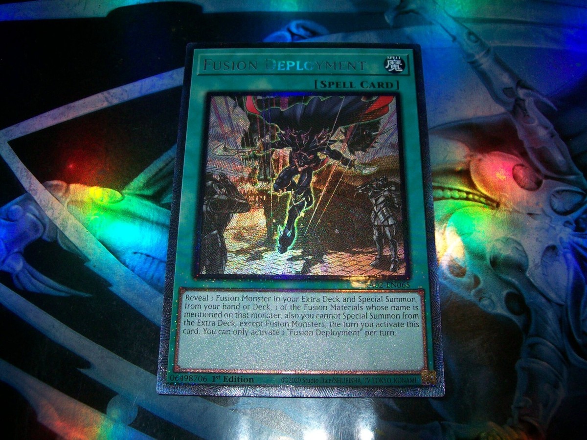 collectors rare yugioh cards Fusion Deployment 1st Edition Prismatic Collector's Rare RA02-EN065 Yu-Gi-Oh