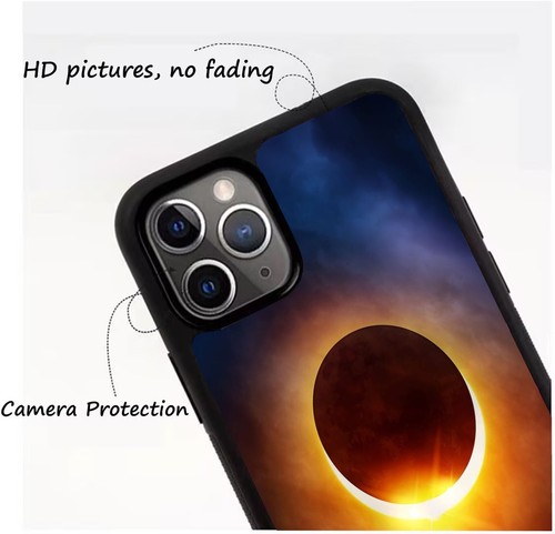 For Apple iPhone Samsung Galaxy TPU Case solar eclipse moon sky sun - Picture 14 of 25