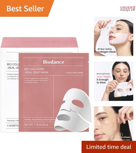 Hydrogel Mask Skin Treatment 34g x16ea Hydrating Pore Minimizing Overnight