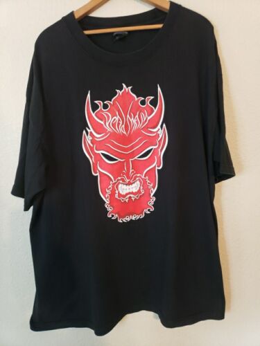 WWF WWE 2002 Undertaker shirt 2XL American Badass Big Evil Deadman Y2k Red Black