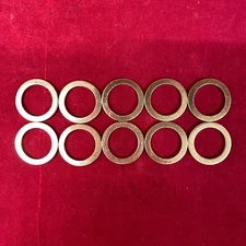 Set of 10: Copper Engine Oil Drain Plug Gaskets 3C3Z-6734AA 007-603-014-106 14mm