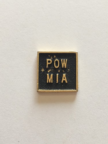 POW MIA Lapel Pin w/Pin Broke Off/Missing Vintage Small Incomplete Damaged