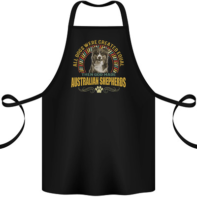 An Australian Shepherd Dog Cotton Apron 100% Organic