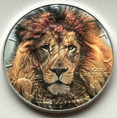 #ad #ad Lion American Silver Eagle 1oz. Limited Edition .999 Silver Dollar Coin $139.47