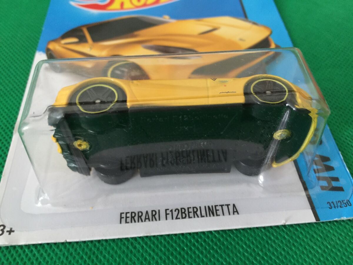 1/64 Hot Wheels 2013 FERRARI F12 Berlinetta YELLOW Diecast 1/64 Hot Wheels 2013 FERRARI F12 Berlinetta YELLOW Diecast