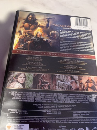 Conan the Barbarian (DVD, 2011, Canadian) - Picture 4 of 4