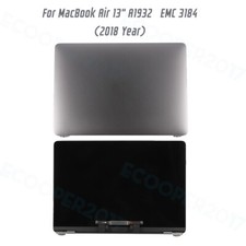 LCD Screen Top Cover For MacBook Air 13" A1932 Late 2018 EMC 3184 Space Gray