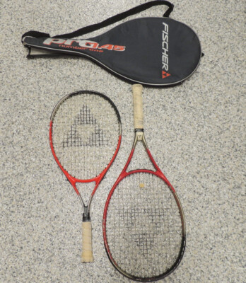 2 Fischer Pro Tennis Rackets in Case