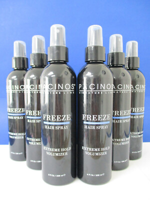Pacinos Freeze Hair Spray - Extreme Hold Volumizer 8 oz - scuffed- Lot of 6