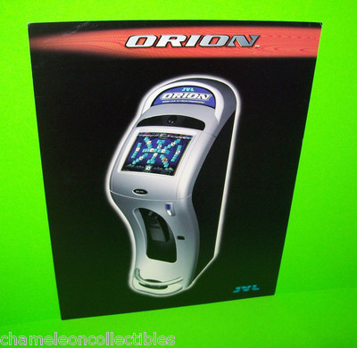 ORION By JVL 2006 ORIGINAL VIDEO ARCADE GAME PROMO SALES FLYER 