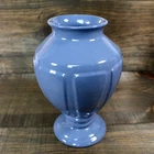 Haeger Pottery Blue Pedestal Vase 935-16 Art Flower Decor Grandma Chic 1997