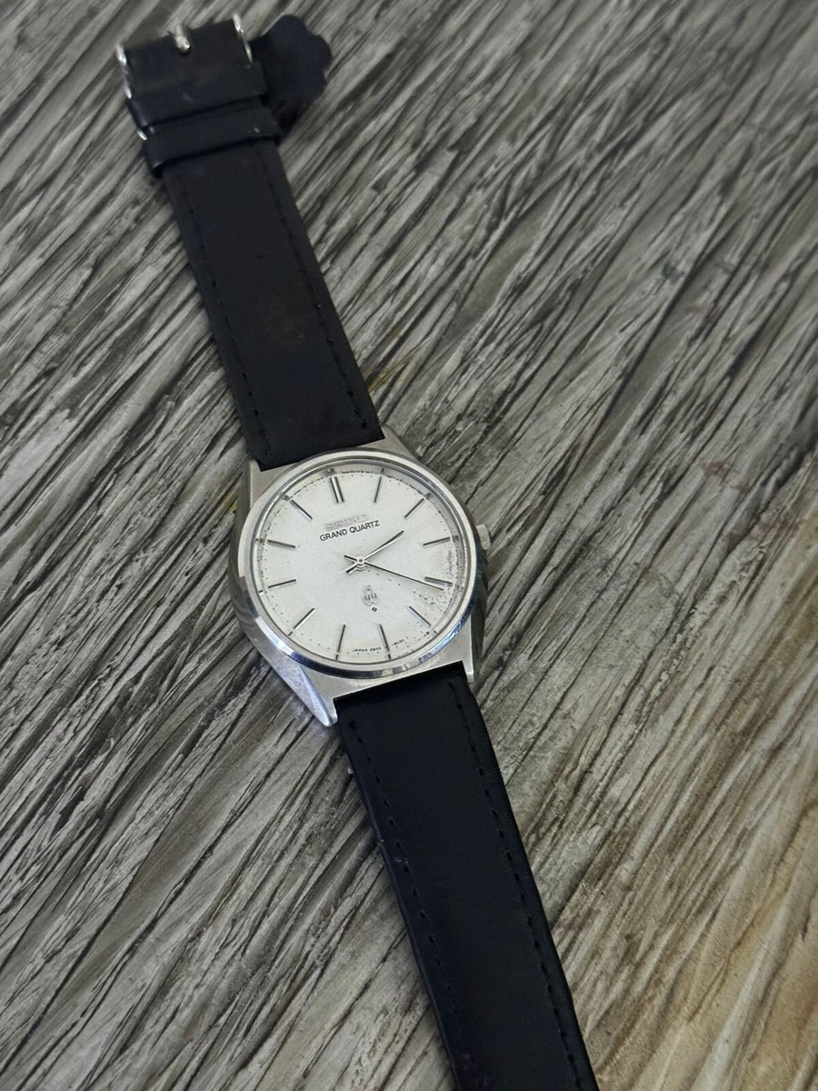 ミ*郎様 【ヴィンテージOH済】SEIKO KING QUARTZ Vintage Seiko King Quartz White Textured Dial Japan Made