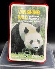 VTG Vanishing Wild Animal Rummy Printed in West Germany Card Game Conservation
