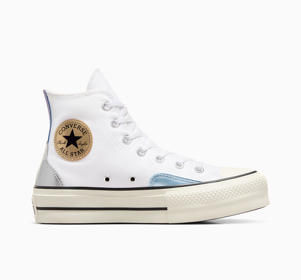 Converse All Star Lift HI Platform Chrome A09797C White