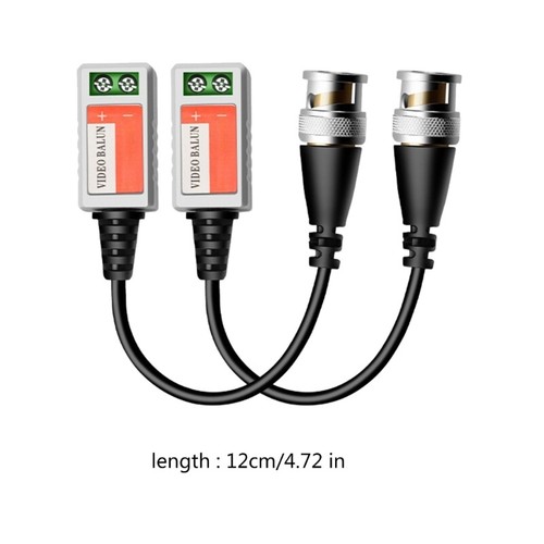BNC Video Balun Connectors Adapters For High Clear Camera Systems Extension - Afbeelding 8 van 8