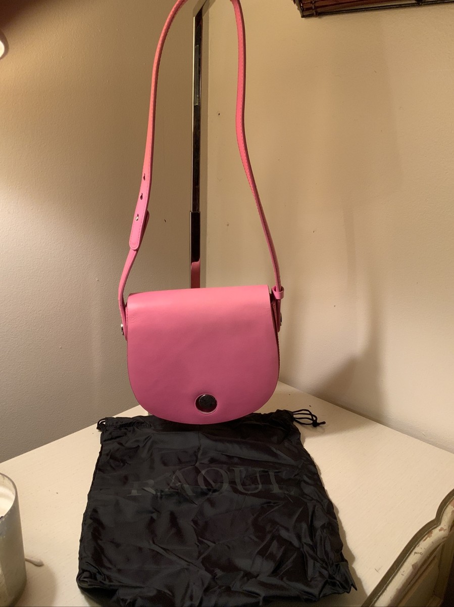 RAOUL PINK LEATHER SHOULDER BAG | eBay