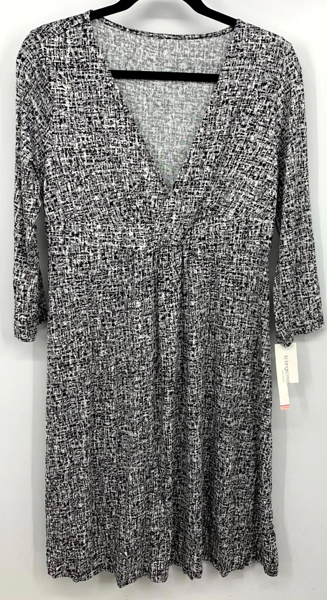 Pull En Laine Maternité Liz Lange - Col Roulé Zippé Gris Taille 3 - Occasion Très Bon État
