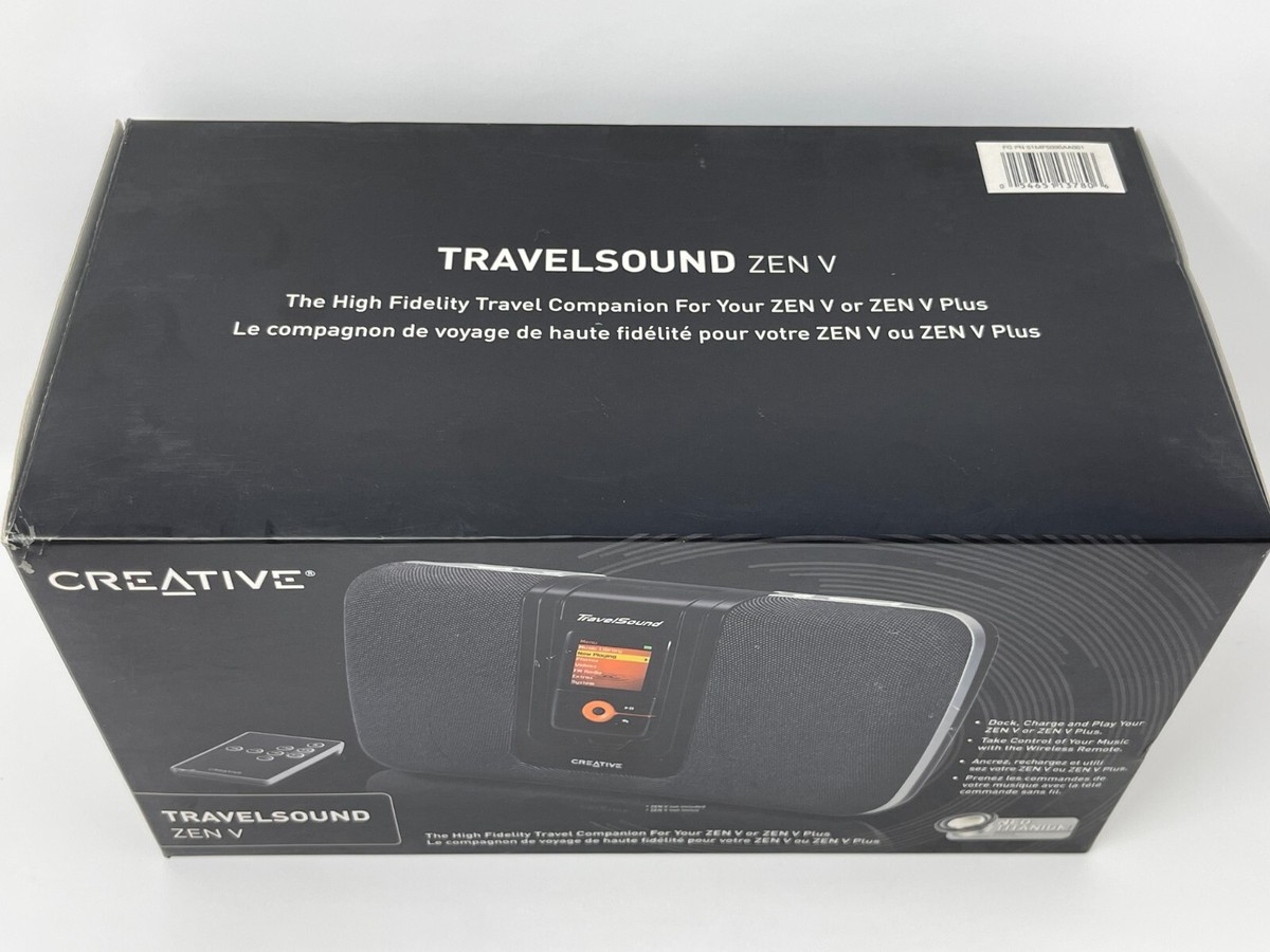 Creative TravelSound ZEN V MP3 Player Docking Station Portable