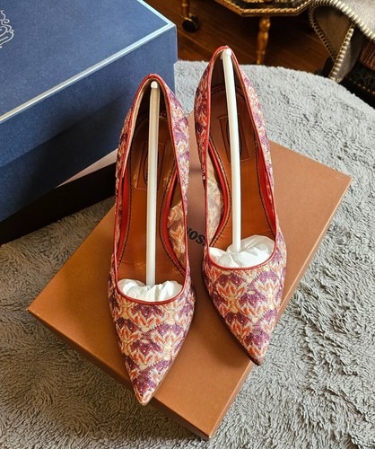 $800 MISSONI Pumps, Multicolored Floral Pattern, size 40 IT, US 9 - Picture 17 of 24