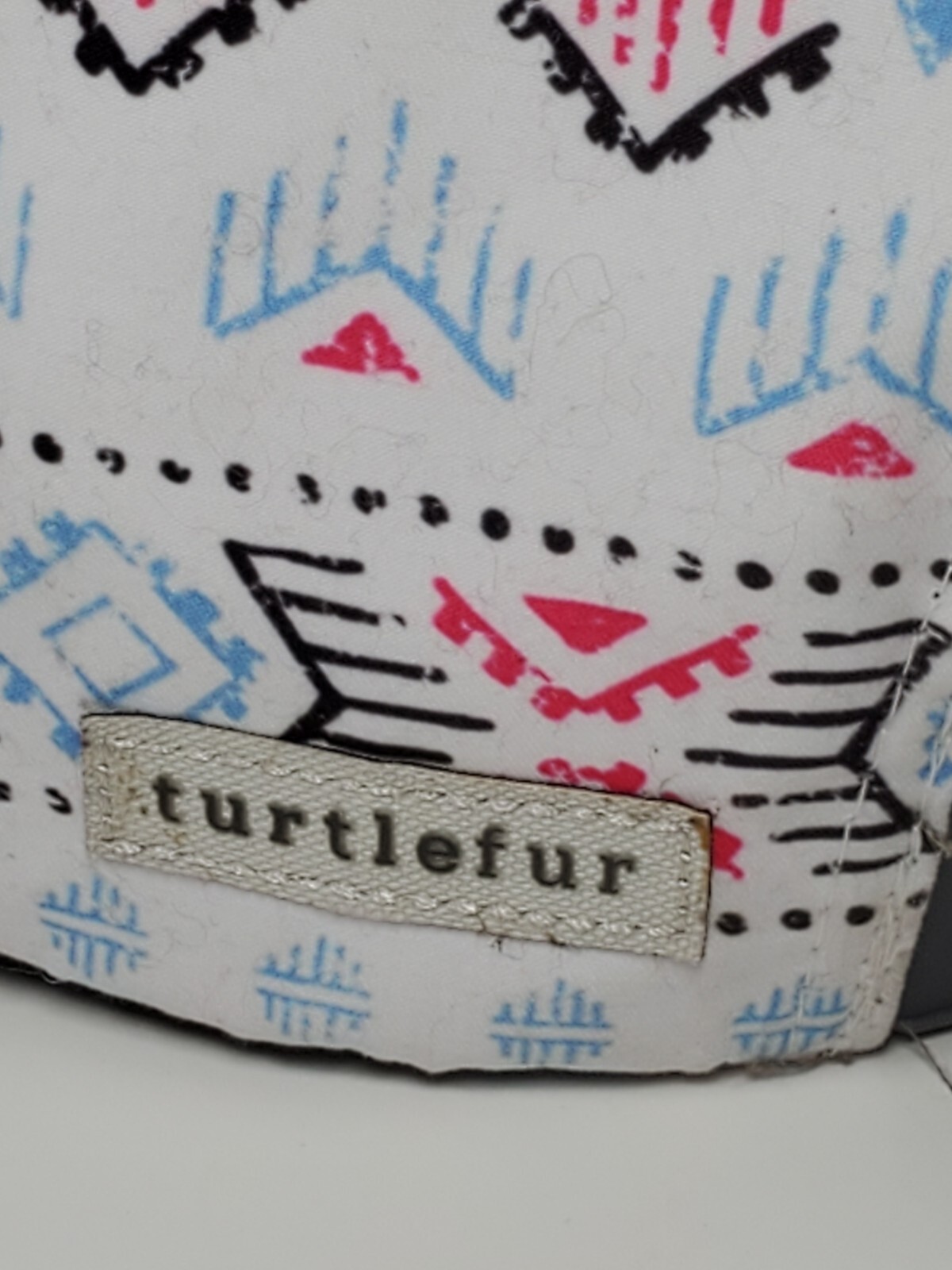 Turtle Fur Snapback Hat Mountain Logo Patch Gray/… - image 7