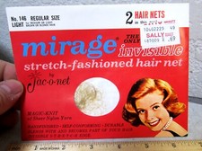 Vintage Hair Net in Envelope NEW Unused Mirage Jac-o-net 146 regular blonde