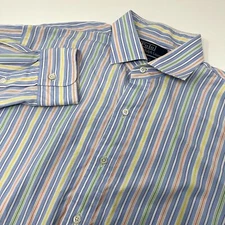 Polo Ralph Lauren Men's XL Multi-Colored Striped Long-Sleeve Button Down Shirt