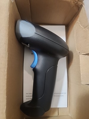 2D QR Code Scanner Wireless, Automatic Barcode Scanner for POS System, 1D