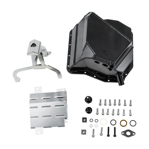 Black Front Sump Oil Pan Baffle Plate Kit Fits Subaru WRX STi EJ20 / EJ25 5.75L