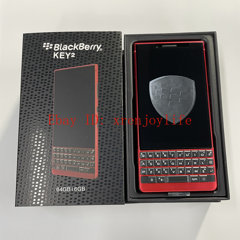 BlackBerry - BlackBerry KEY2 BBF100-6 (64GB,Black) BlackBerry Key2 64GB - Black BBF 100-2 (Unlocked)- GOOD