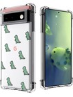 Yespure Case for Google Pixel 6 Pro 5G 6.71 inch,Cute Dinosaur Design Shock Bump