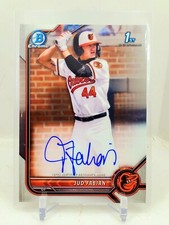 2022 Bowman Chrome 1st Jud Fabian Base Auto Orioles ROOKIE RC Autograph C1