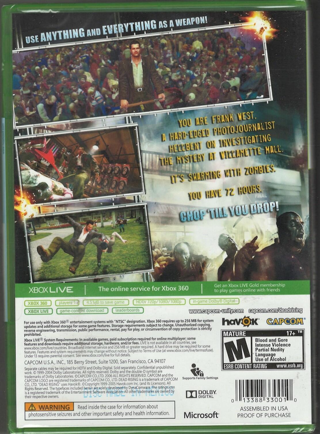 Buy the Dead Rising & Other Games - Xbox 360