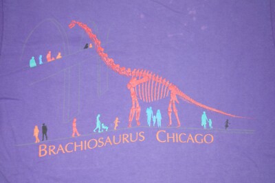 VTG CHICAGO FIELD MUSEUM OF NATURAL HISTORY DINOSAUR TEE