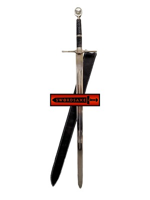 The Witcher Wild Hunt Geralt of Rivia Stainless Steel Sword with Leather Sheath
