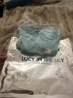 lucy in the sky light blue dress xs Size:15 1/2 x 32 drying is strongly recommended Web Collection: Birthday dresses Lady Black Tie -
