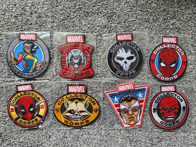 8 x Verschiedene Marvel Collector Corps Sammler Patches unbenutzt