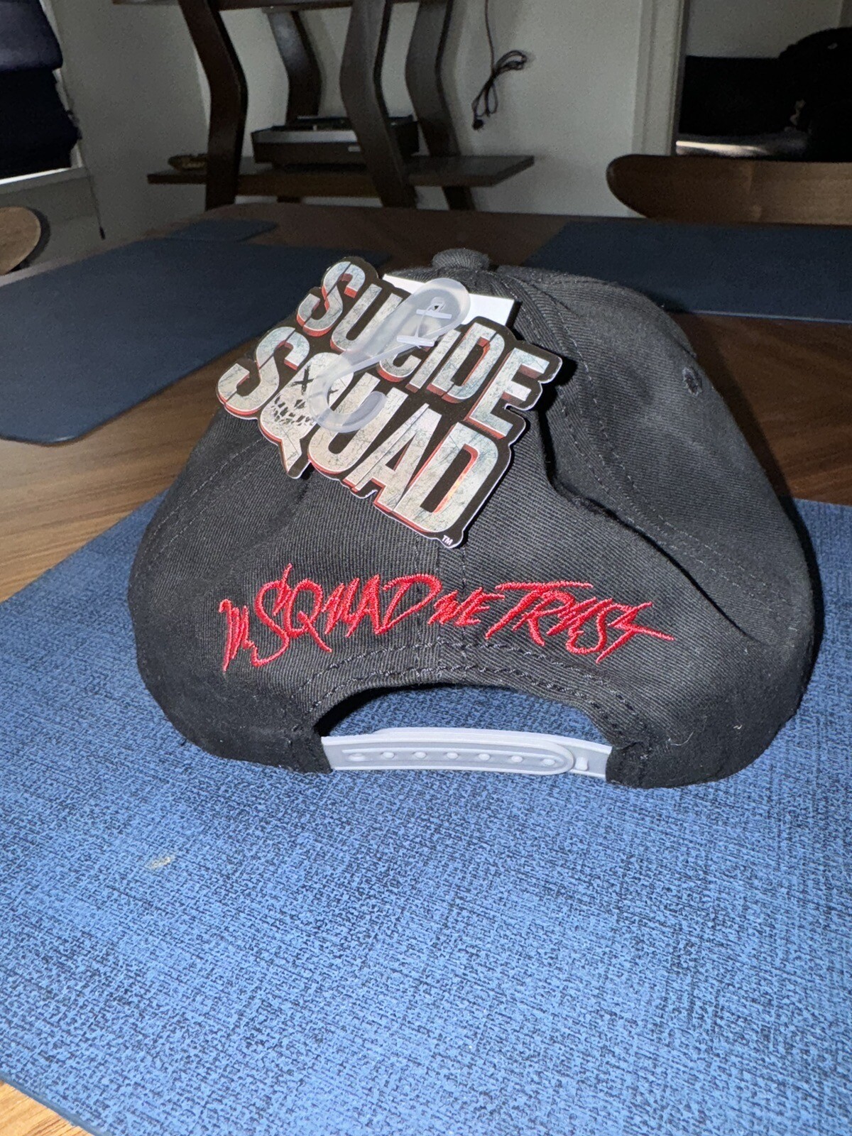 RARE Suicide Squad "In Squad We Trust" Baseball Cap Hat Loot Crate Exclusive NWT image 4